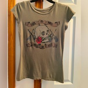Rock n Roll Skull T shirt